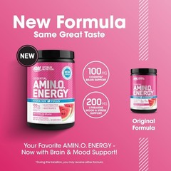 Essential Amino Energy + Electrolytes – Watermelon Flavor for Energy and Focus