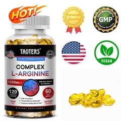 L-Arginin Complex Nitric Oxide, Testosteron Booster, Men’s Health Support