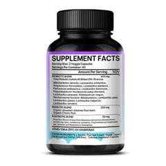 60 BILLION Prebiotic & Probiotics, Gas, Constipation & Bloating Relief