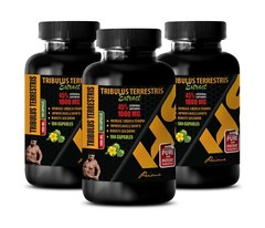 Testosterone Booster Men Sex Drive – TRIBULUS TERRESTRIS 3 Bottles 300 Capsules