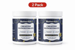 BetterAlt Creatine Monohydrate Powder Pineapple Flavor 2 Pack 8.8 oz Unisex