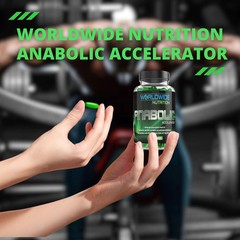 Worldwide Nutrition Anabolic Accelerator 180 Count Muscle Growth Energy Men