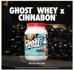 Ghost Whey Protein Cinnabon Flavor 2LB 20g Protein
