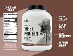 Levels Chocolate Mocha Whey Protein Powder 71 Servings 24g Protein per Scoop
