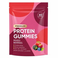 Oaka Protein Gummies 20G Protein Per Day Zero Sugar Mixed Berries Flavor Daily