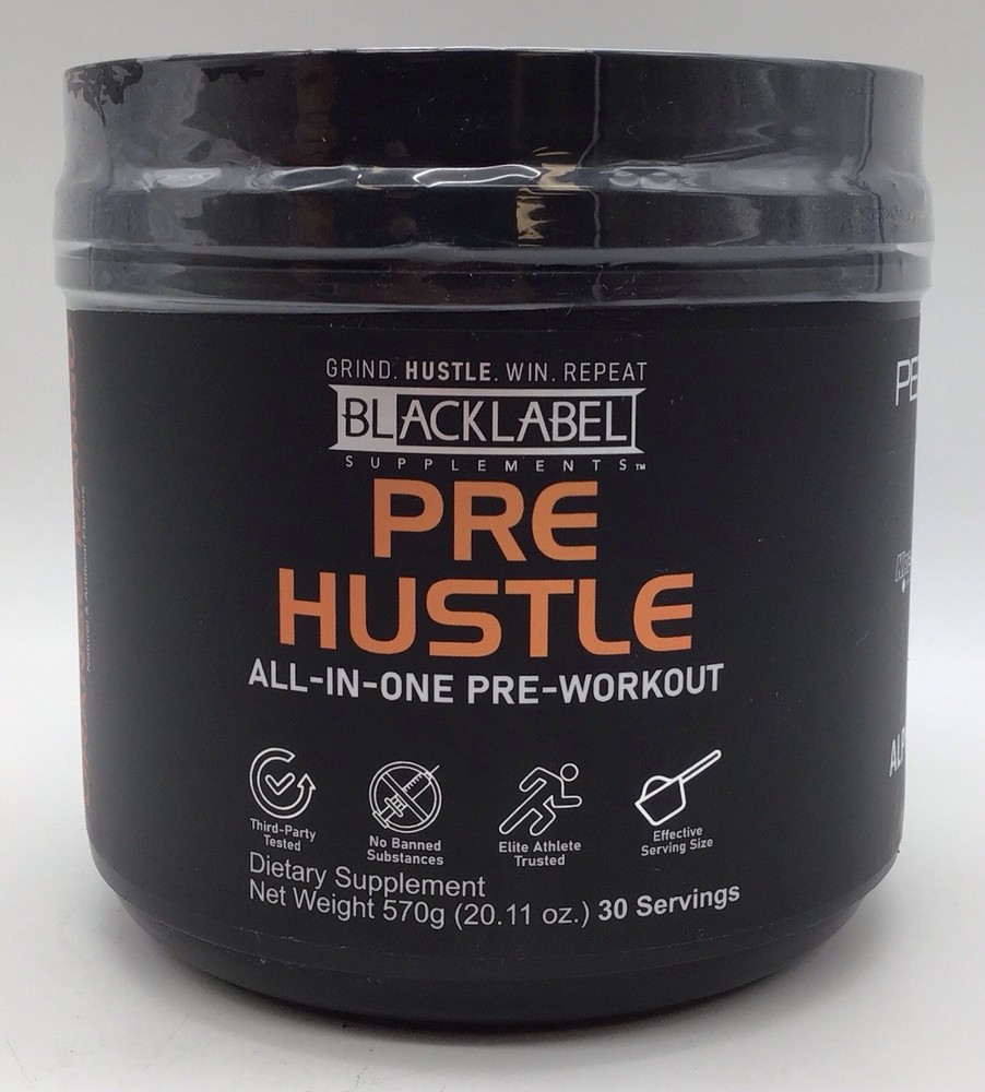 BLACK LABEL SUPPLEMENTS PRE-WORKOUT ORANGE MANGO 30 SERVINGS EXPIRATION 12/2026