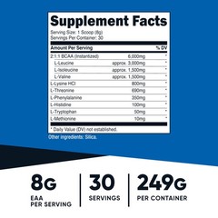Nutricost EAA Powder 30 Servings (Unflavored) – 8.8 Ounce (Pack of 1), Red