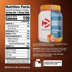 Dymatize ISO100 Hydrolyzed Whey Salted Caramel 25g Protein 20 Servings – NEW!!!
