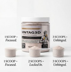 Vintag3D Ultimate Pre-Workout Matrix W/Geranium By Vintage Muscle💪🏛️🧪💥🍧