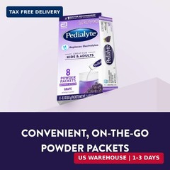 Electrolyte Powder, Hydration Drink for Kids & Adults, Grape, 100 Powder Packet