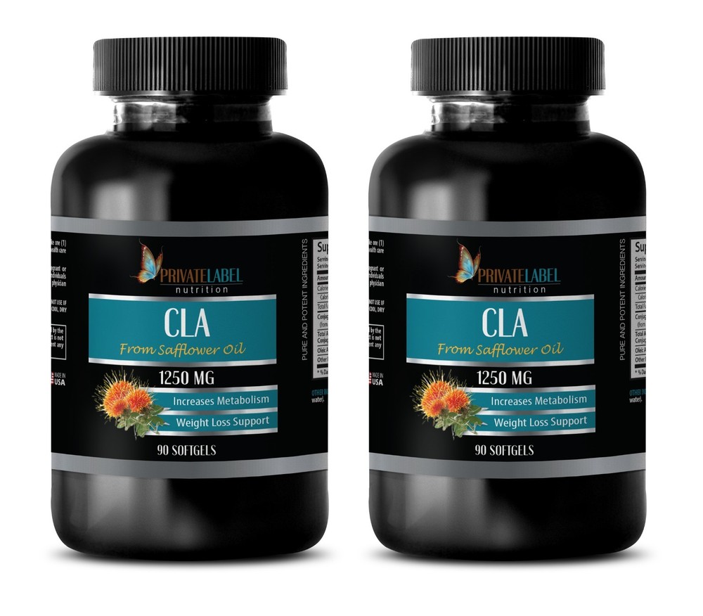 belly fat burner pills – CLA 1250mg – diet pills – 2 Bottles 180 Softgels