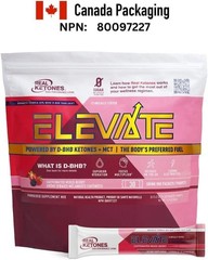 Real Ketones MCT & BHB Exogenous Ketones Drink Mix Packets Elevate Keto Electrol