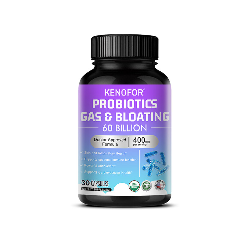 60 BILLION Prebiotic & Probiotics, Gas, Constipation & Bloating Relief