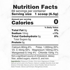 Electrolytes Powder, 1Lb (69 Servings) – No Sugar, Lemon Lime – Hydration Supple