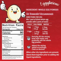 Dried Whole Egg Powder Protein Supplement 1 Pound Versatile Cooking Ingredient