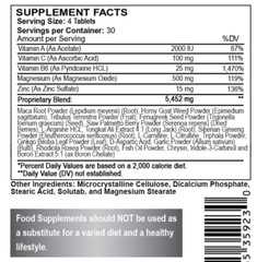 Monster Test Testosterone Booster Testosterona Supplement for Men AM and PM 2 Pk