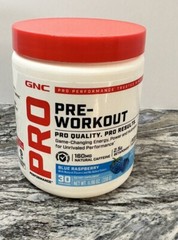 GNC Pro Performance Pre-workout Blue Raspberry 30 Servings