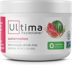 Ultima Replenisher Electrolyte Hydration Powder 30 Servings Watermelon, 3.7 oz