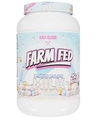axe sledge farm fed whey protein isolate 2lbs Marshmallow Milk