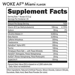 2 jars! Bucked Up Woke AF Miami Pre-Workout Powder Exp 09/2027 2 jars!