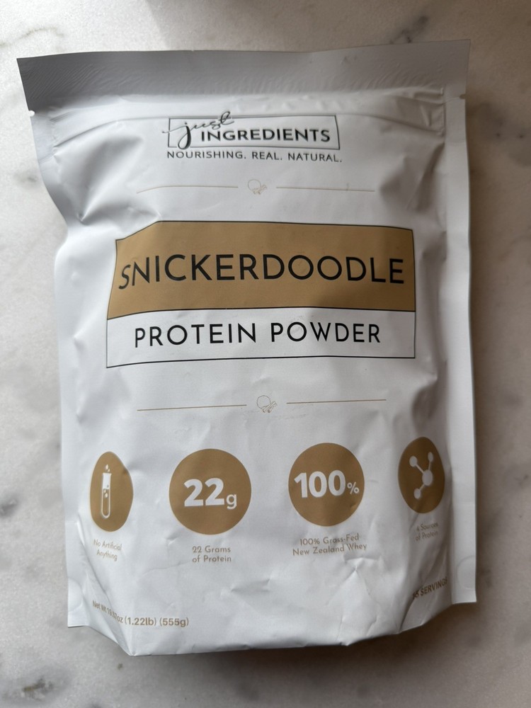 Just Ingredients Snickerdoodle Protein Powder, 15 servings. EXP: 01/2026!!