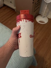 G Fuel Scream Ghost Face Stab Stimulant 2.0 Collector’s Box Tub Metal Shaker Cup