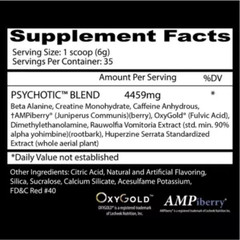 INSANE LABZ PSYCH-O-TIC Pre-Workout Powerhouse Energy Focus Endurance 35 Serving