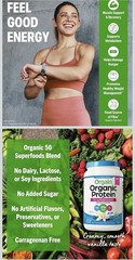 Orgain Organic Plant-Based Protein Powder Vanilla Bean Vegan 2.02 lb 18 Serv