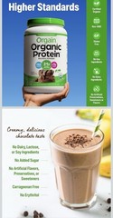 Orgain Organic Plant-Based Protein Powder Creamy Chocolate Fudge 2.03 lb 20 Serv