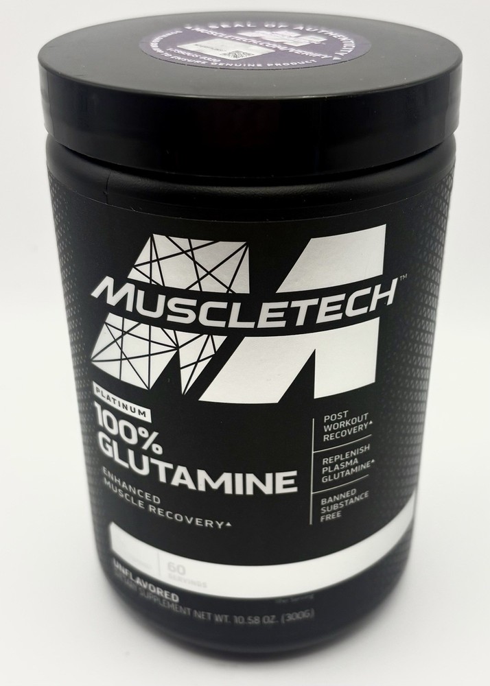Platinum 100% Glutamine, Unflavored, 10.58 oz (300 g)
