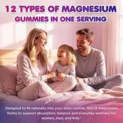 Magnesium Complex 12 in 1 Magnesium Gummies ~ 700mg ~ Glycinate, Citrate & More