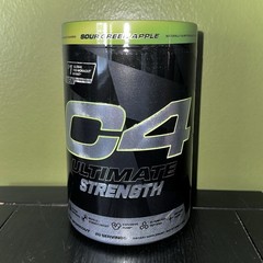C4 Ultimate Strength, Pre-Workout, Sour Green Apple, 1.22 lbs (554 g)