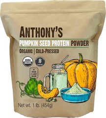 Anthony’s Organic Pumpkin Seed Protein Powder, 1lb, Gluten Free