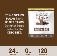 2x Designer Egg Whole Egg Multifunction Protein Powder, Dutch Chocolate, 05/2026