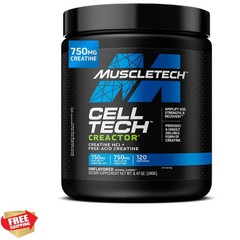 Cell-Tech Creactor Creatine HCl Powder – 120 Servings, Unflavored Muscle Builder