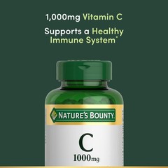 Nature’s Bounty Vitamin C 1000mg, Immune Support 100 Count (Pack of 1), No