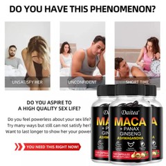 Maca Root Capsules 10,000mg | 120 Caps | Red, Yellow, Black Maca Supplements
