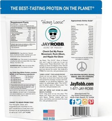JAYROBB Vanilla Egg White Protein Powder, Low Carb, 1.5 Pound (Pack of 1)