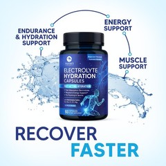 Electrolytes Supplement – 6-in-1 Advanced Hydration 60 Count (Pack of 1)