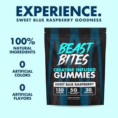 Creatine Infused Gummies – Beast Bites Madewith Creapure&NSF Certified for Sport