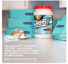 Ghost Whey Protein Cinnabon Flavor 2LB 20g Protein