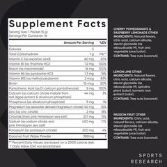 Electrolyte Hydration Powder Packets Sugar Free Variety Pack 16 Count