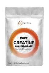Creatine Monohydrate Powder 1 kg (2.2 Lbs), 5000mg Per Serv, Micronized Creat…