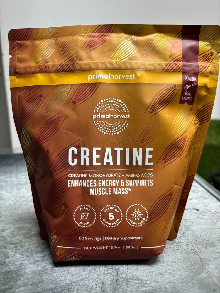 Primal Harvest Creatine Powder Supplement for Men and Women’s Fitness