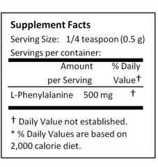 NuSci 250g pure L-Phenylalanine powder (8.8oz) USP healthy mental energy mood