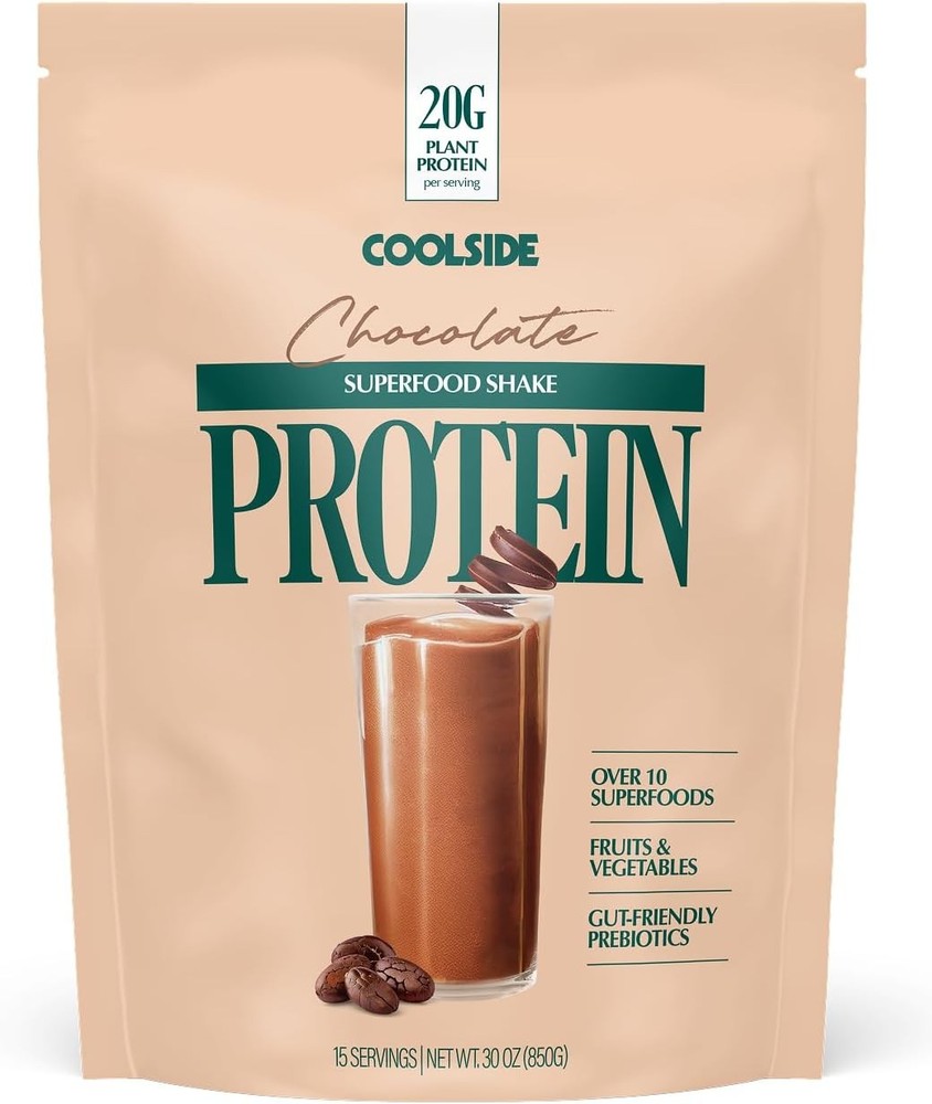 Coolside Superfood Vegan Protein Powder Chocolate 20g Plant Based 15 Servings