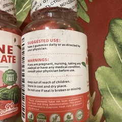 Noavii Creatine Monohydrate Gummies Watermelon Sugar Free 180 count 2027