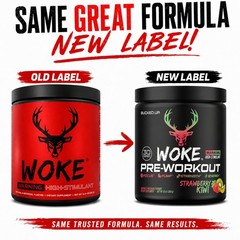 Bucked Up – Woke – HIGH STIM Pre Workout – Best Tasting – Focus Nootropic, Pu…