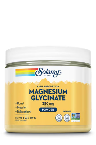 Magnesium Glycinate Powder Unflavored — 350 mg – 50 Servings