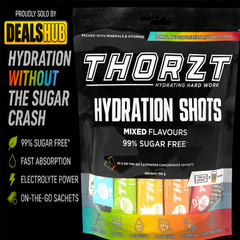 THORZT SSSFMIX – 50 x 3gm Sachets Sugar Free Solo Shots 5 Flavours Mixed Pack